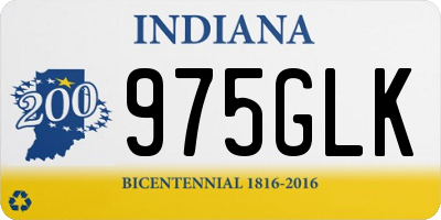 IN license plate 975GLK
