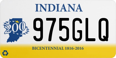 IN license plate 975GLQ
