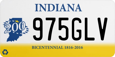 IN license plate 975GLV