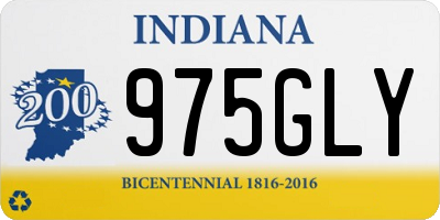 IN license plate 975GLY