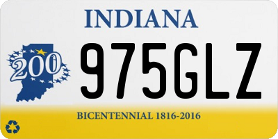 IN license plate 975GLZ