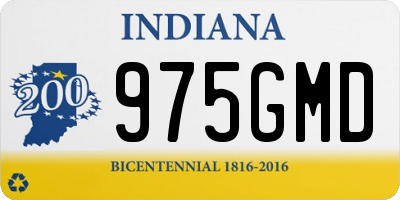 IN license plate 975GMD