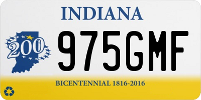IN license plate 975GMF