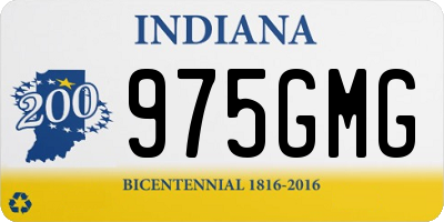 IN license plate 975GMG