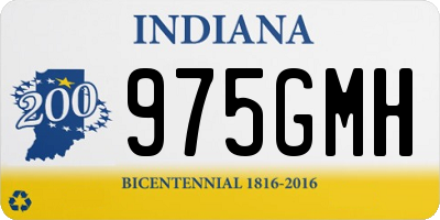 IN license plate 975GMH