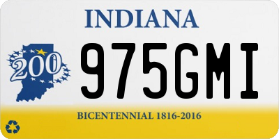 IN license plate 975GMI