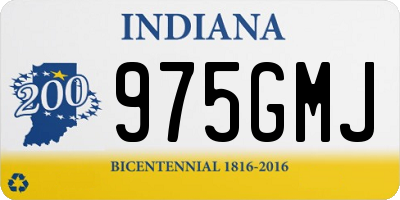 IN license plate 975GMJ