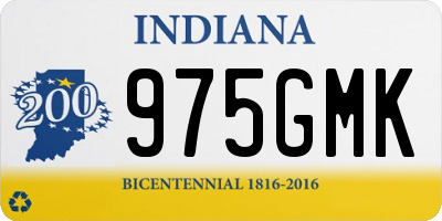 IN license plate 975GMK