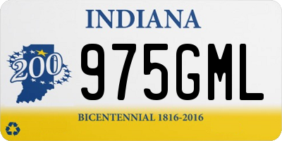 IN license plate 975GML