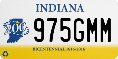 IN license plate 975GMM