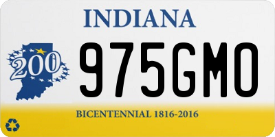 IN license plate 975GMO