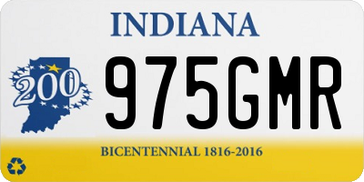 IN license plate 975GMR