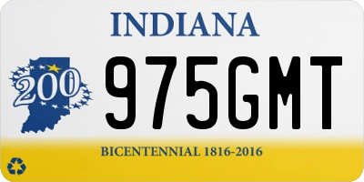 IN license plate 975GMT