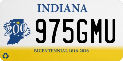 IN license plate 975GMU