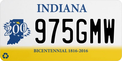 IN license plate 975GMW