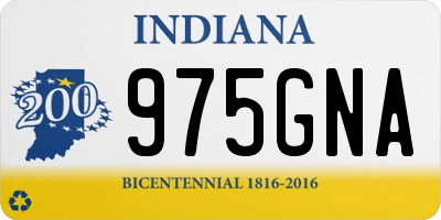 IN license plate 975GNA