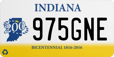 IN license plate 975GNE