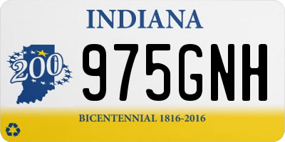 IN license plate 975GNH