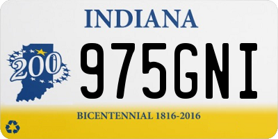 IN license plate 975GNI