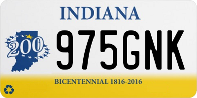 IN license plate 975GNK
