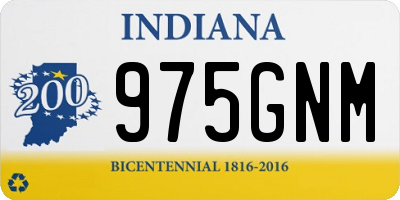 IN license plate 975GNM