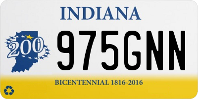 IN license plate 975GNN