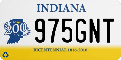 IN license plate 975GNT