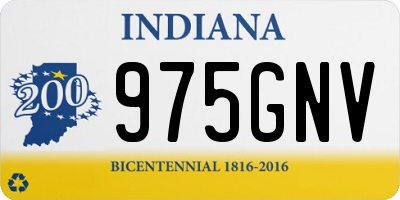 IN license plate 975GNV