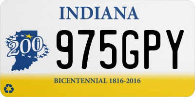 IN license plate 975GPY