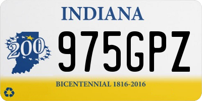 IN license plate 975GPZ