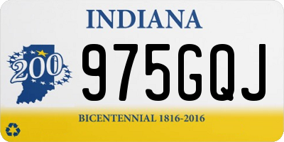 IN license plate 975GQJ