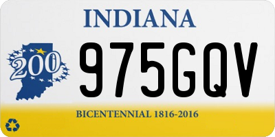 IN license plate 975GQV