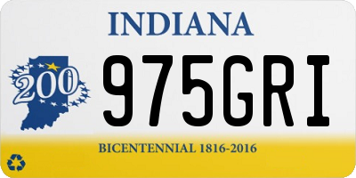 IN license plate 975GRI