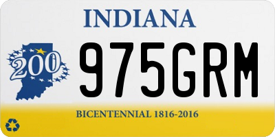 IN license plate 975GRM