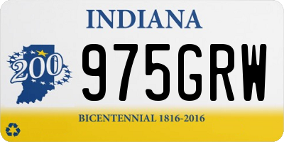 IN license plate 975GRW