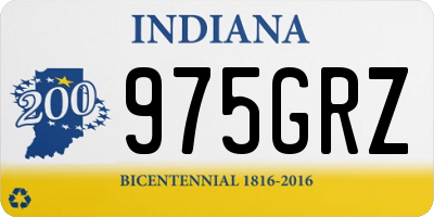 IN license plate 975GRZ