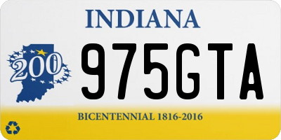 IN license plate 975GTA