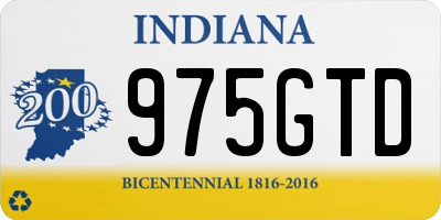 IN license plate 975GTD