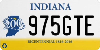 IN license plate 975GTE