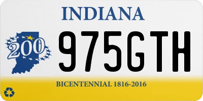 IN license plate 975GTH