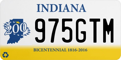 IN license plate 975GTM