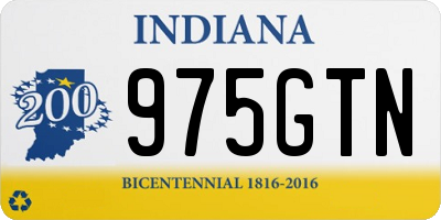 IN license plate 975GTN