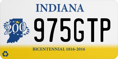 IN license plate 975GTP
