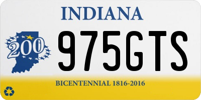 IN license plate 975GTS