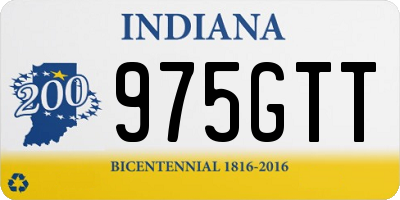 IN license plate 975GTT