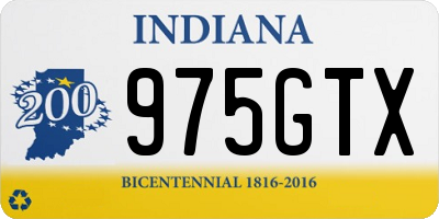 IN license plate 975GTX