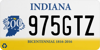 IN license plate 975GTZ