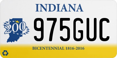 IN license plate 975GUC
