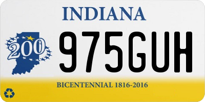 IN license plate 975GUH