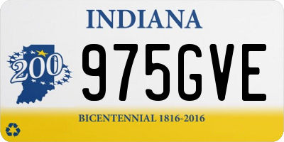 IN license plate 975GVE